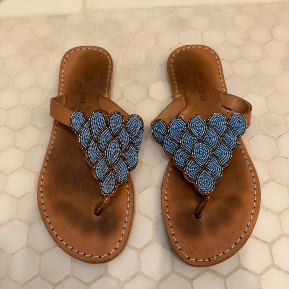 Laidback London Embellished Sandals